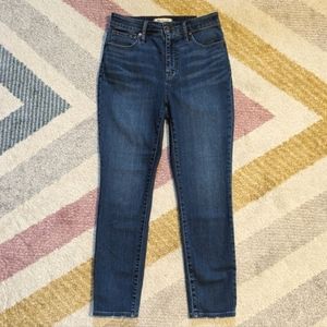 NWT Madewell Curvy 10.75" High-Rise Skinny Crop Jeans in Lander Wash